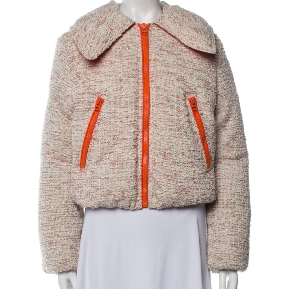 Kids Tweed Jacket with Orange Accents